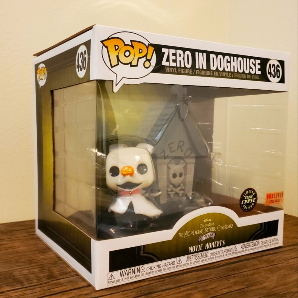 Disney Nightmare Before Christmas Movie Moments Zero in Doghouse CHASE Edition